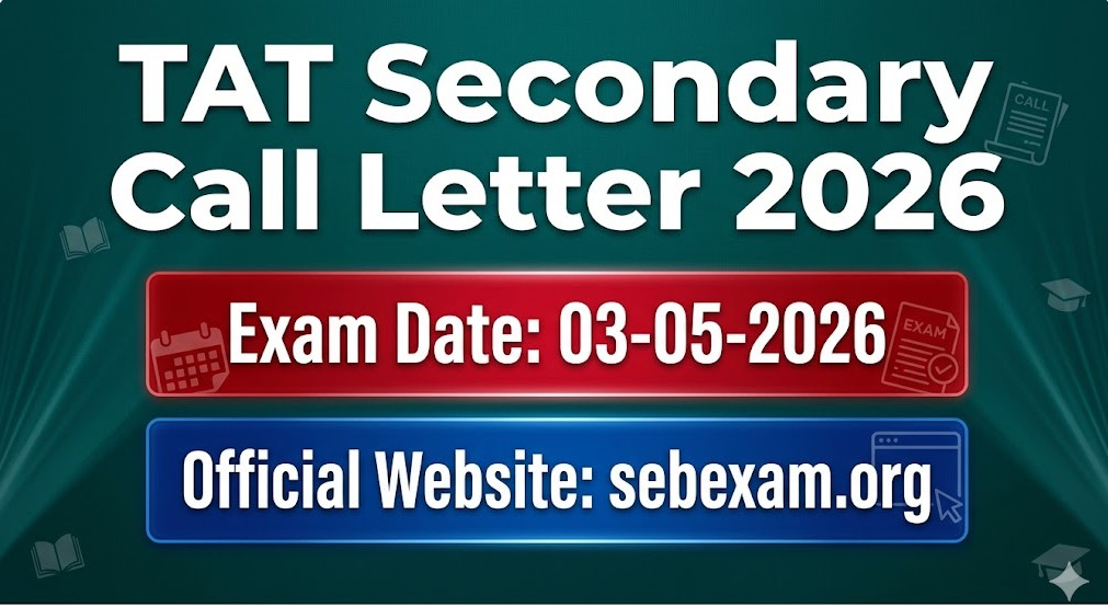 TAT Secondary Call Letter 2026 Download Link (OJAS)