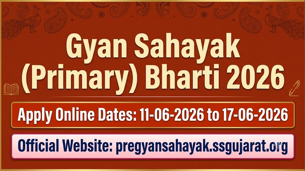 Gyan Sahayak (Primary) Bharti 2026 – Apply Online Gyan Sahayak (Primary) Bharti 2026 – Apply Online