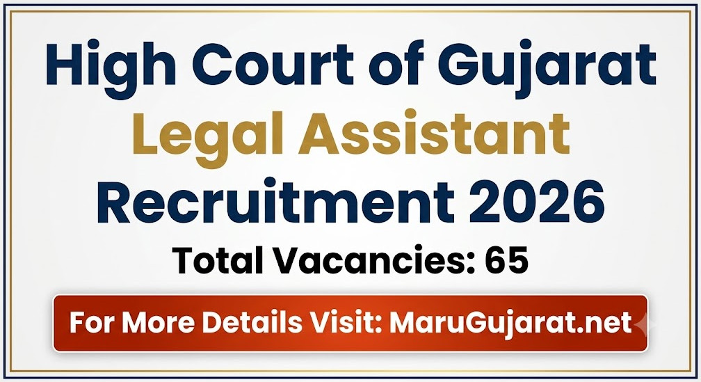 High Court of Gujarat Recruitment 2026 Apply Online for 65 Legal Assistant Posts (HC OJAS)
